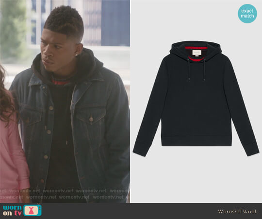 Gucci Cotton sweatshirt with Web worn by Hakeem Lyon (Bryshere Y. Gray) on Empire
