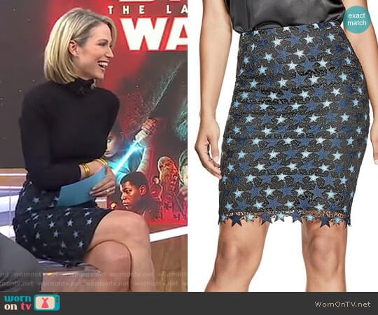 Guess Lietta Skirt worn by Amy Robach on Good Morning America