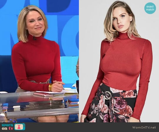 Guess Nancy Top worn by Amy Robach on Good Morning America
