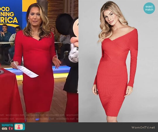 Guess Shamay Dress worn by Ginger Zee on Good Morning America