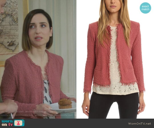IRO Shavani Jacket worn by Jennifer Short (Zoe Lister-Jones) on Life in Pieces