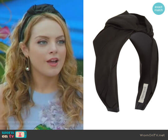 Jennifer Behr Knot Silk Headband worn by Fallon Carrington (Elizabeth Gillies) on Dynasty