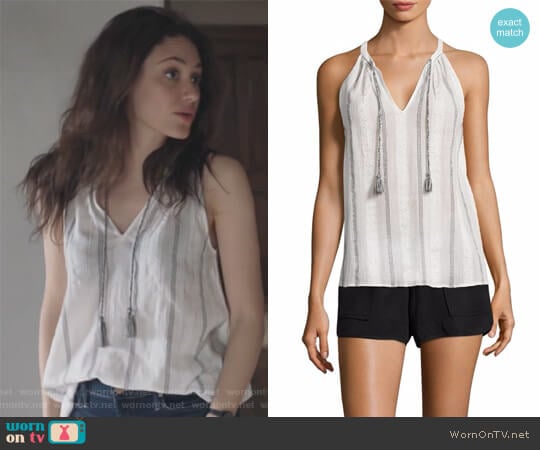 Soft Joie Amalle Striped Top worn by Fiona Gallagher (Emmy Rossum) on Shameless