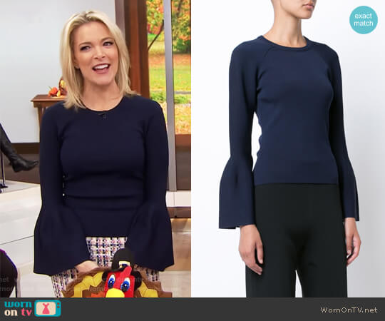 Jonathan Simkhai Flared Sleeves Knitted Blouse worn by Megyn Kelly on Today
