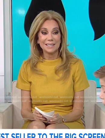 Kathie’s yellow short sleeve dress on Today