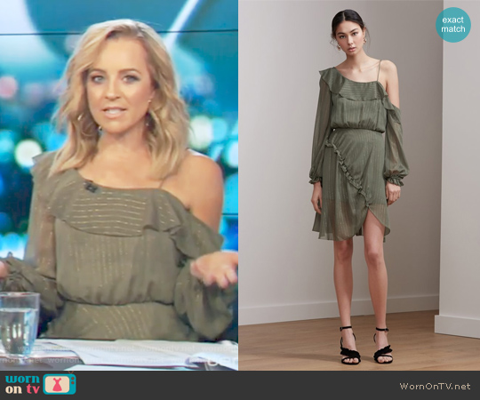 Keepsake Paper thin Mini Dress worn by Carrie Bickmore on The Project