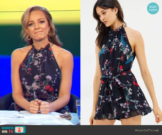 Keepsake Paper Thin Playsuit worn by Carrie Bickmore on The Project