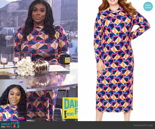 Tracee Ellis Ross for JCP Kindness Dress worn by Nina Parker on E! News