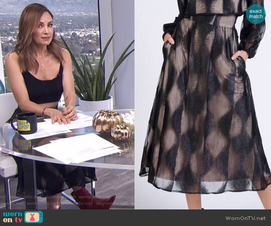 Lahive Mara Skirt worn by Catt Sadler on E! News