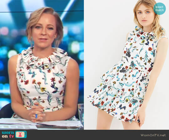 Life with Bird Saratoga Dress worn by Carrie Bickmore on The Project