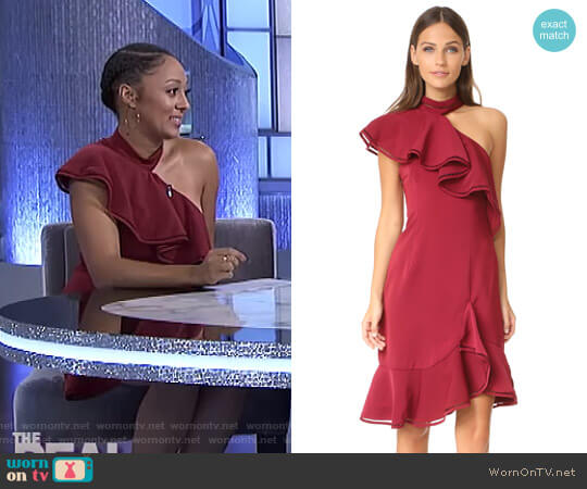 Keepsake Lovers Holiday Dress worn by Tamera Mowry on The Real