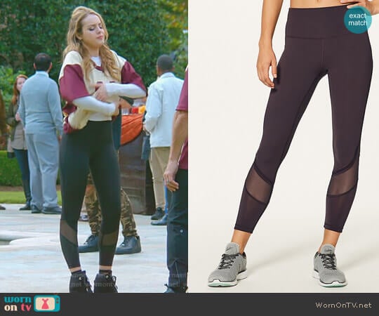 Lululemon Fresh in Mesh Tight worn by Fallon Carrington (Elizabeth Gillies) on Dynasty
