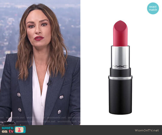 MAC Little MAC Lipstick -  D for Danger M worn by Catt Sadler on E! News