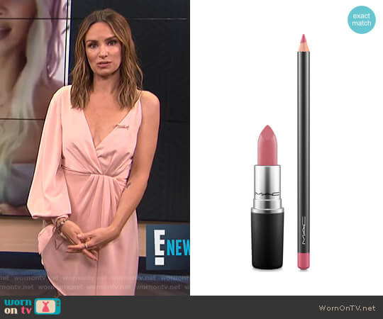 MAC Lip Duos - Mehr & Soar worn by Catt Sadler on E! News