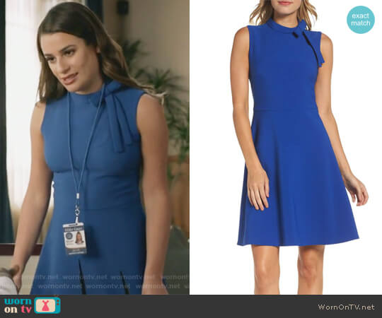 Maggy London Bow Fit & Flare Dress worn by Valentina Barella (Lea Michele) on The Mayor