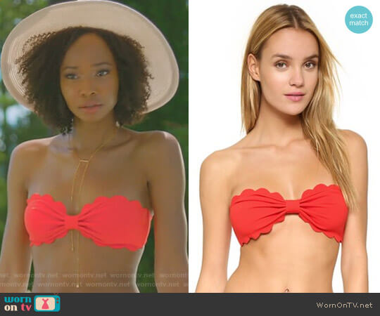 Marysia Swim Antibes Scallop Bikini Top worn by Monica Colby (Wakeema Hollis) on Dynasty