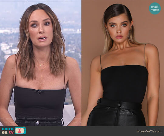 Meshki Leila Bodysuit worn by Catt Sadler on E! News