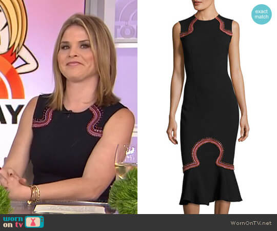 Opening Ceremony Lotus Dress worn by Jenna Bush Hager on Today