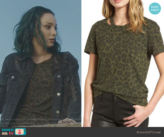Pam & Gela Leopard Print Tee worn by Lorna Dane (Emma Dumont) on The Gifted