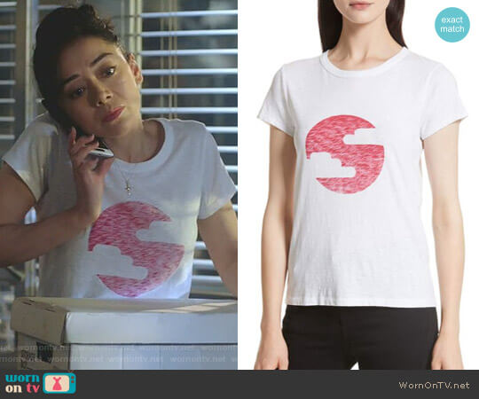 Rag & Bone The Tee worn by Ella Lopez (Aimee Garcia) on Lucifer