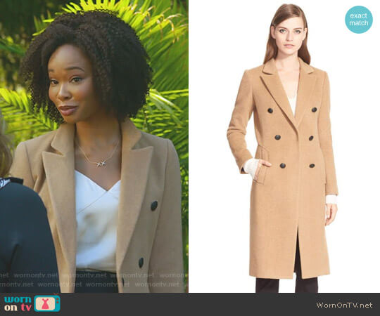 Rag & Bone Faye Coat worn by Monica Colby (Wakeema Hollis) on Dynasty