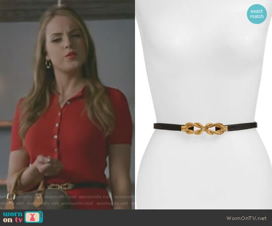 Raina Lillian Belt worn by Fallon Carrington (Elizabeth Gillies) on Dynasty