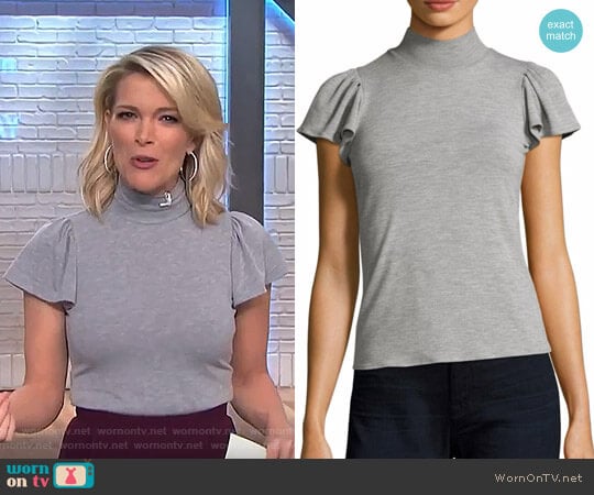 Rebecca Taylor Mockneck Jersey Top worn by Megyn Kelly on Today