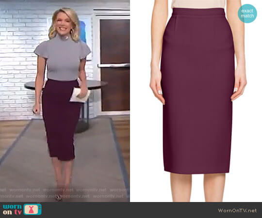 Roland Mouret Arreton Wool Pencil Skirt worn by Megyn Kelly on Today