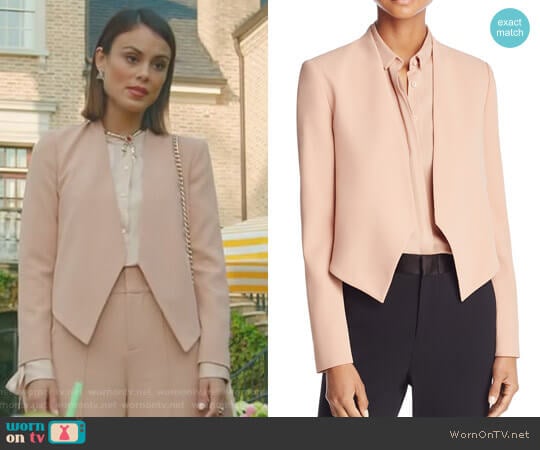 Alice + Olivia Roxanne Jacket worn by Cristal Flores (Nathalie Kelley) on Dynasty
