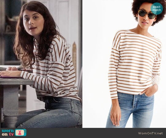 Saint James® for J.Crew Slouchy T-shirt worn by Sabrina Pemberton (Sofia Black D'Elia) on The Mick