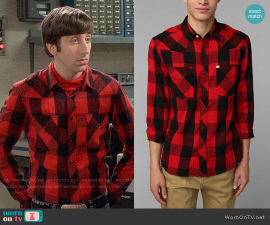 Salt Valley Buffalo Plaid Western Shirt worn by Howard Wolowitz (Simon Helberg) on The Big Bang Theory