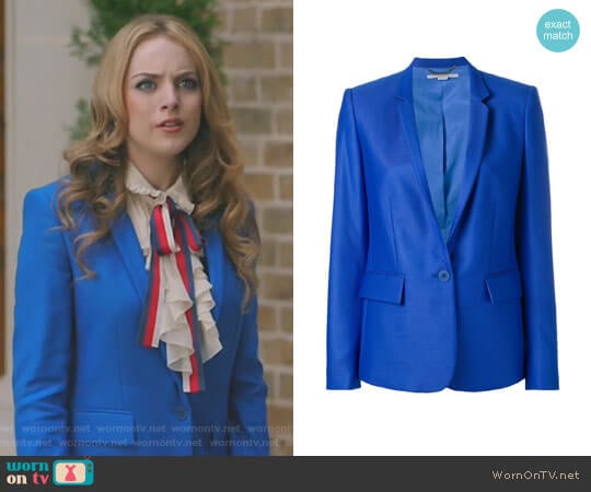 Stella McCartney Ingrid Blazer worn by Fallon Carrington (Elizabeth Gillies) on Dynasty