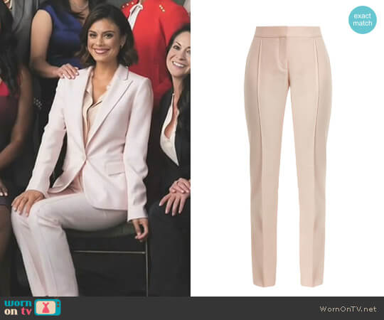 Stella McCartney Anna Trousers worn by Cristal Flores (Nathalie Kelley) on Dynasty