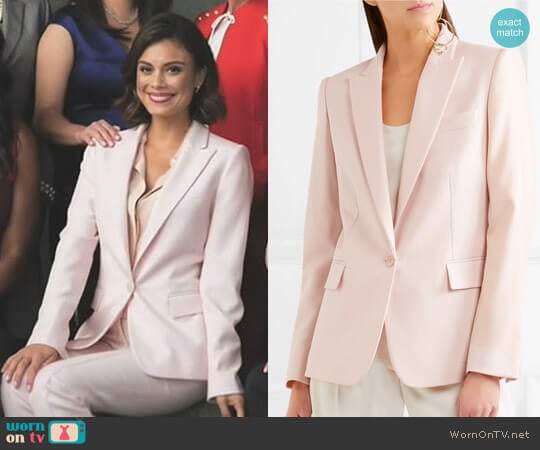 Stella McCartney Ingrid blazer worn by Cristal Flores (Nathalie Kelley) on Dynasty