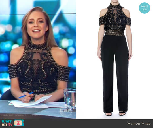 Thurley Queen Of Hearts Onsie Jumpsuit worn by Carrie Bickmore on The Project