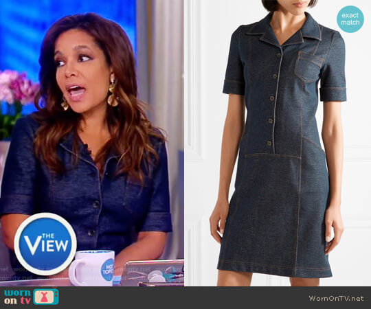 Tomas Maier Stretch-cotton shirt dress worn by Sunny Hostin on The View