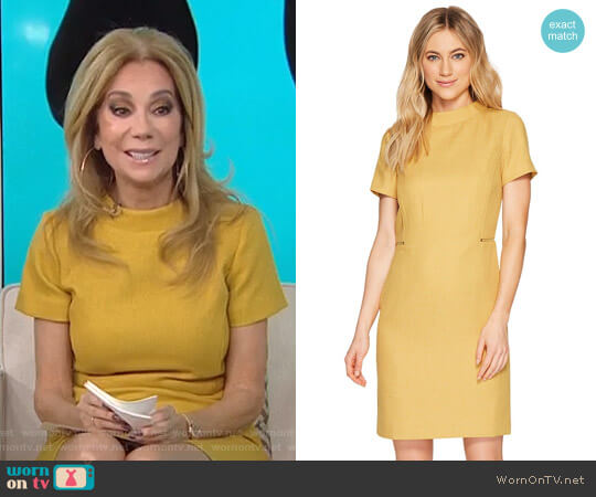 Tahari ASL Mod Sheath Dress with Side Zippers worn by Kathie Lee Gifford on Today