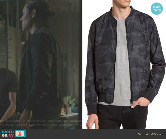 Topman Camo Print Bomber Jacket worn by  John Proudstar (Blair Redford) on The Gifted