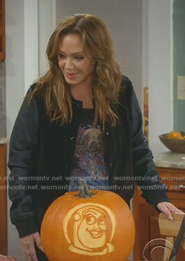 Vanessa’s black velvet jacket on Kevin Can Wait
