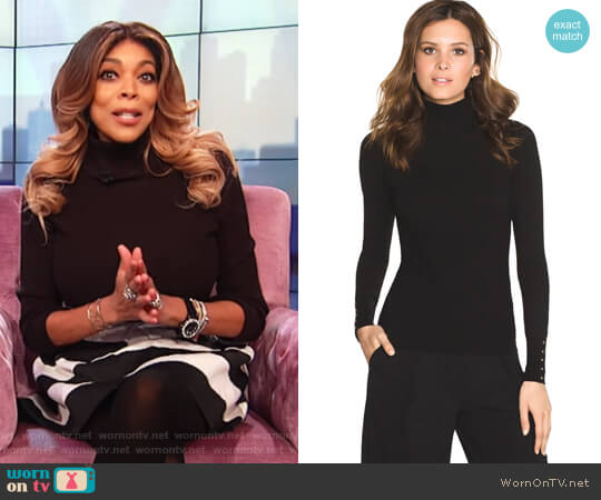 White House Black Market Long Sleeve Turtle Neck worn by Wendy Williams on The Wendy Williams Show