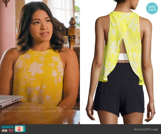 A.L.C. Jasper Top worn by Jane Villanueva (Gina Rodriguez) on Jane the Virgin