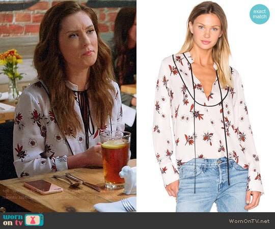A.L.C. Walkers Blouse worn by Katherine Wendelson (Briga Heelan) on Great News