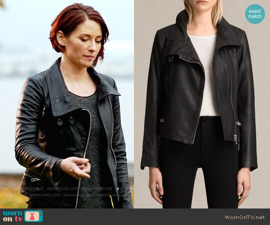 All Saints Bales Leather Biker Jacket