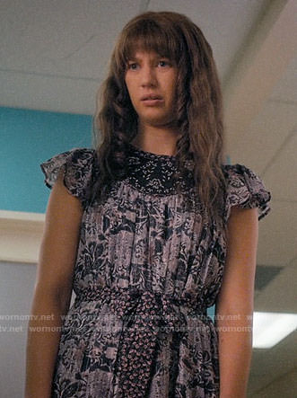 Anezka’s floral tie-waist dress on Jane the Virgin