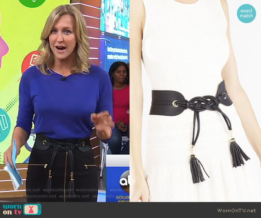 Bcbgmaxazria Tie Tassel Belt worn by Lara Spencer on Good Morning America
