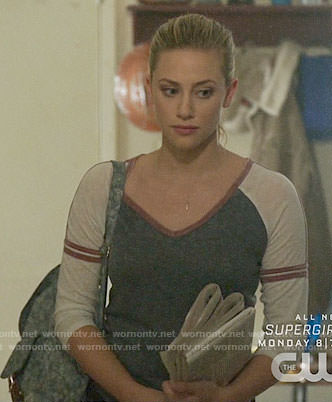 Betty’s colorblock varsity tee on Riverdale