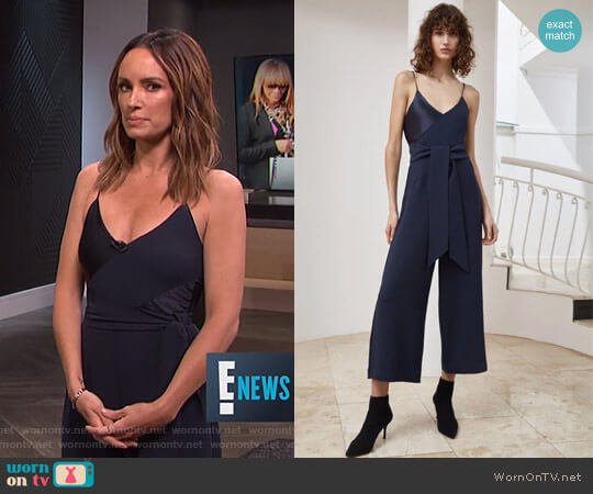 C/Meo Collective Translation Jumpsuit worn by Catt Sadler on E! News