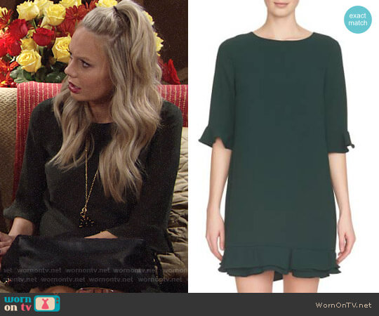 CeCe Kate Dress in Pine Grove worn by Abby Newman (Melissa Ordway) on The Young and the Restless
