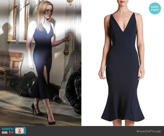 Dress the Population Isabelle Dress in Navy worn by Sara Lance (Caity Lotz) on Arrow