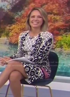 Dylan’s white floral long sleeve dress on Today